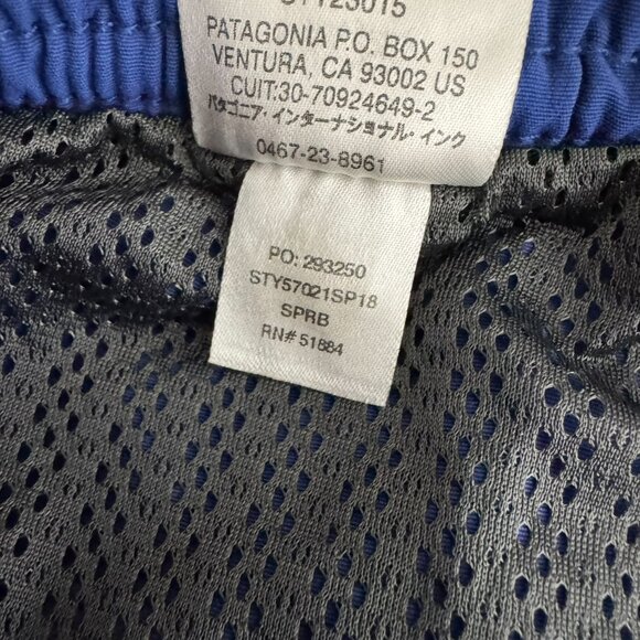 Patagonia Baggies Shorts 5" Mens Medium Blue Solid Polyester Outdoor SW-2109 - Picture 11 of 11